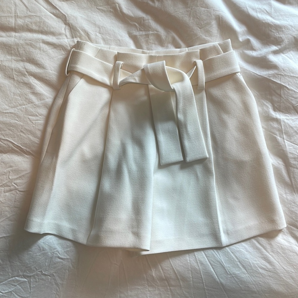 Maje belted shorts